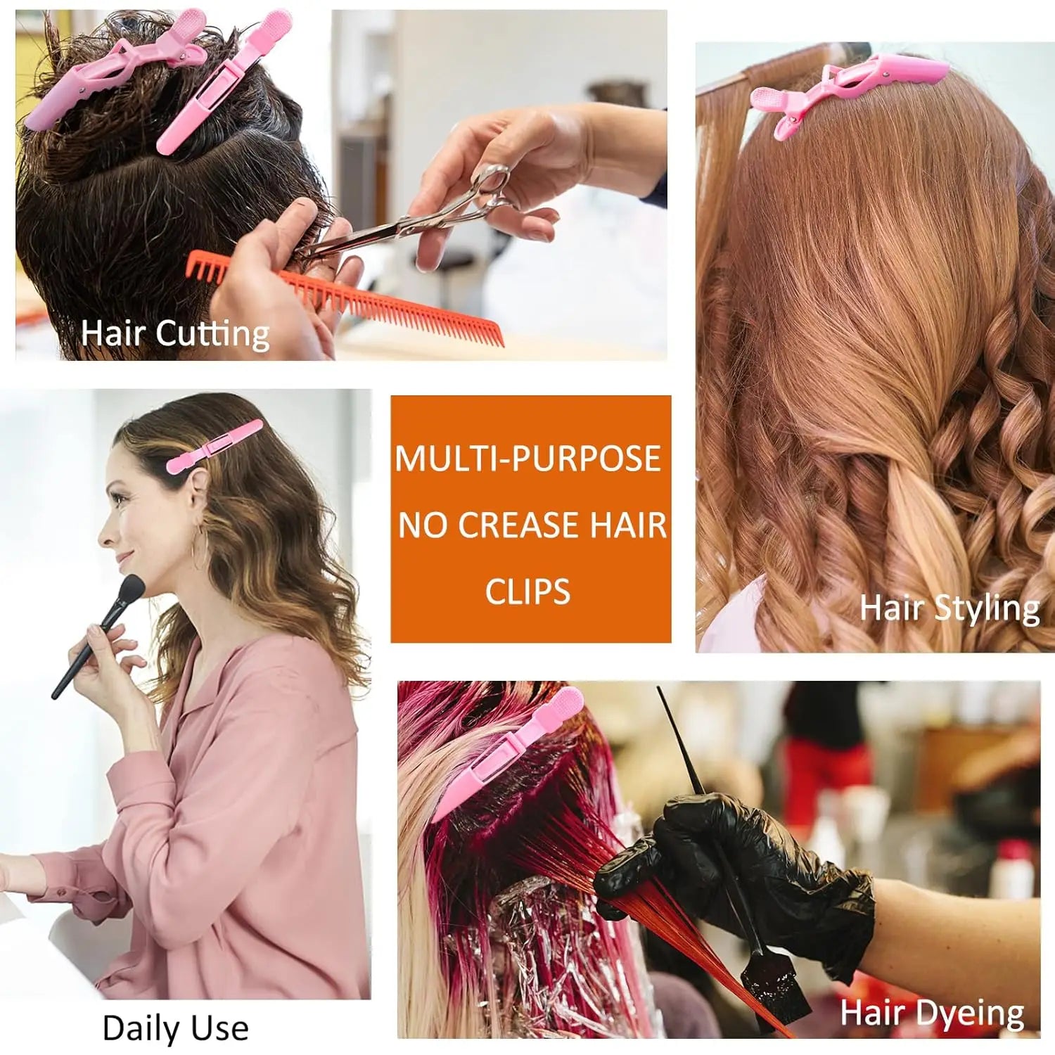 11pcs Hair Brush Set for Women and Men, Edge & Back Brushing, Curly Hair Brush Set with Spray Bottle Flower hair clip